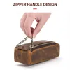 Large Capacity Pen For CASE Waterproof Leather Holder Dual Zippers Wear Resistant Designer Painter Travel Daily