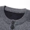 メンズセーターカーディガンメンズ秋の冬の厚いOネックニットセーターコートカジュアルウォームファッションメンズ衣類2023 W109