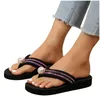 Pantoufles femmes plage sandales creux décontracté chaussures plates rétro tapis de Yoga tongs soutien de la voûte plantaire femmes string pour