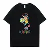 Męskie koszule lc waikiki małpa z kwiatami towary tshirt zabawny graficzny nadruk t-shirt mężczyzn marki marki tee męskie bawełniane