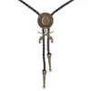 Bolokrawatten Western Cowboy Double Gun Hut Bolokrawatte Reiten Modeaccessoires Metall Bolokrawatte HKD230719