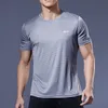 Camisetas Masculinas Camisetas de Corrida Masculinas de Secagem Rápida Camisas Esportivas de Manga Curta Camisas de Ginásio Fitness Jogging Top Trainer Respirável Sportswea 230720