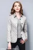 Vestes pour femmes automne d'hiver classiques plaid top marque design dames coton manteau style britannique simple femelle top162 230719