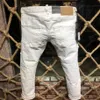 DSQ PHANTOM SCHILDPAD Heren Jeans Heren Luxe Designer Jeans Skinny Ripped Cool Guy Causaal Gat Denim Modemerk Fit Jeans Me246S