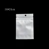 100 st parti 16 24 cm Clear Front Poly Livsmedelspaket Paket med zip -låsspåsar Transparent Zip Lock Plast Pack Packing Självförsegling med HA311T