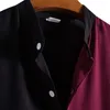 メンズカジュアルシャツカラフルなブロックファッションシャツトップサマーショートスリーブボタンクールポロ首の旅行スタイルルーズカーディガン230720