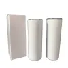 US Warehouse Blank Sublimation Tumbler 20 oz DROIT Tumbler Tasses En Acier Inoxydable Mince Isolé Conique Bière Tasses À Café