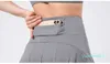 Женская юбка Шорты для йоги Летние спортивные теннисные шорты для бега 2 дюйма Быстросохнущие юбки Легкие дышащие байкерские шорты Tummy Control LL-01 Экипировка для йоги