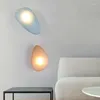 Lampada da parete Nordic Grigio Ambra Bianco Blu Vetro LED Oro Metallo Home Deco Per Salone Ristorante Comodino Corridoio Collocazione Gratuita