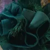 2021 Темно -зеленая роскошная цветочная девушка платья с шариковыми платьями прозрачные шейки