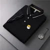 Malbon Mens Polos Golf Shirt Quickdrying Business Business Polo Summer High Quality Short Sleeve Top Malbon Wear Tshirt 581