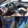 Para buick regal 2014-2016 estilo de carro 3d 5d fibra de carbono interior do carro console central mudança de cor moldagem adesivo decalques2082