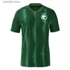 Fans Tops Tees 2023 24 Saudi FAHAD SALMAN Camisetas de fútbol para hombre 22 23 Arabia Equipo nacional Al-Najei YASSER Camiseta de fútbol local visitante Uniformes de manga corta T230720