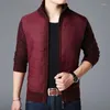 Chandails pour hommes Style coréen chaud pull en tricot automne et hiver mâle Slim Fit mode Cardigan décontracté tricoté veste homme W103