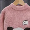Pullover 2-6 Years Baby dziewczyna chłopiec pullover zimowe ubrania dzianinowe sweter miękki wygodne dzieci krańce wieżowce długie rękawy dla chłopców 20220221 H1 Z230721