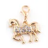 20x23mm Or Argent Couleur 20PCS / lot Strass Cheval Pendentif Charme DIY Accrocher Accessoire Fit Pour Flottant Médaillon Jewelrys2974