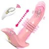 Vibratori Vibratore telescopico tocco femminile Dildo stimolatore clitorideo vaginale Massaggio prostatico telecomando plug anale giocattolo del sesso 230720