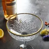 Weingläser, kreative Gravur, Coupe, Champagner, Coupes, Glas, Goldrand, Kelch