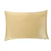 2st 22 Momme Silk Pillowcase 100% Nature Mulberry Silk Pillow Case Cover med dold blixtlås mjuk frisk satinkudde278f