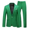 Costumes pour hommes mode costume rose hommes ensemble bal mariage Slim Fit Blazer marié mariage smoking robe vestes pantalon Homme 2 pièces