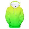 Herrhuven Neon 3D Printing Hoodie Sportwear Men's and Women's Casual Fashion Sports All-Match Streetwear Harajuku Style Hooded