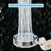 Autres robinets Douches Accs Turbo Propeller Pommeau de douche à économie d'eau et support Pommeau de douche haute pression Pluie avec ventilateur Accessoires de salle de bain 230721