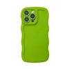 Wave edge phone case suitable for 14 Promax 13 solid color lace 11 soft case frosted protective case