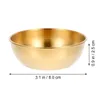 Plates 4 Pcs Plastic Trays Pudding Cup Small Appetizer Plate Seasoning Dessert Stainless Steel Child
