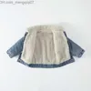 Cappotto Cappotto Giacca di jeans per bambini Peluche addensato Abbigliamento invernale per bambini Primavera e autunno Abbigliamento Ragazzi Ragazze 221125 Z230721