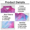 Mäns casual skjortor färgglada borsttryck avslappnade skjortor modern konst strandskjorta hawaiian trender blusar mens grafik plus storlek 3xl 4xl l230721