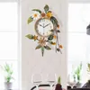 Orologi da parete Orologio da esterno per ufficio Cucina Fiore Soggiorno in metallo Digital Modern Reloj De Pared Farmhouse Decor YY50WC