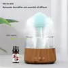 Novelty Items Mushroom Rain Essential Oil Diffusers Colorful Night Light Mini Water Diffuser Moisturize Skin Home Decor for Bedroom Kids Room 230721