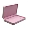 Smyckespåsar 1 st stor sammet Box Displayhållare Halsband Pendant Storage Presentförpackningar Packing Wedding Organizer