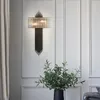 Vägglampa modernt led inomhus enkel dekoration vardagsrum sovrummet sovrum gång korridor lyxiga kristallskonnar lampor