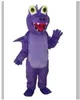 2023 Purple Thorn Dragon Mascot Costume Adult Halloween Birthday Party Cartoon Apparel