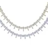 Bröllopsengagemang Iced Out Bling Women Choker Chain Marquise Cubic Zirconia CZ Sparking Tennis Necklace Chokers239L