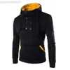 Herrtröjor tröjor Autumn New Men hoodies Sweatshirts Casual Solid Long Sleeve Hoodie Men Slim Fit Pullovers Sweatshirt Plus Size Hoody Streetwear L230721