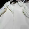 Vestidos Designer Socialite temperamento princesa vestido 2023 verão nova coleção de manga curta cintura emagrecimento roupas femininas high-end