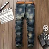 Men's Jeans 2021 Brand Men European American Style Tiger Of Embroidery Knees Holes High Quality Size 29-38 #07952329
