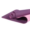 Yüksek kaliteli organik çevre dostu yoga pilates mat dayanıklı çift renkli 6mm tpe kaymaz yoga egzersiz paspaslar katlanır açık seyahat uyku dinlenme pedleri