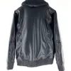 Merican Hip-Hop Clothing Men Кожаные куртки MIRI Дизайнерская куртка мужская меховая воротничка мотоциклетная куртка черная кожа