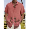 Men's Casual Shirts Summer Shirt For Men Hawaii Shirts Oversized Short-sleeved Tops Men's Camisas Masculinos Original Spring Fashion Clothing Xl 230721