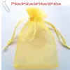 Navire 200 pcs Or 7 9 cm 9 12 cm 10 14 cm Organza Bijoux Sac De Noce Bonbons Cadeau Bags231d