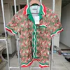 Camicie casual da uomo Moda estiva Casablanca Uomo Cotone Abiti firmati Real Po Plain Shirt One Day Ship Out 230720