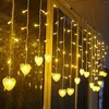 Stringhe di luce per lampada da parete per lampadario di illuminazione per feste sull'albero Lampadario a LED per matrimoni Decorazione adatta Amore Stringa di luci natalizie all'aperto trasparente