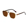 Marque pilote lunettes de soleil hommes femmes mode métal cadre mâle lunettes de soleil pour la conduite UV400 Protection lunettes