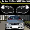 For Mercedes Benz CLK-Class W209 2004-2006 Car Front Headlight Lens Cover Transparent Lampshade Glass Lampcover Caps Headlamp Shell