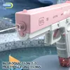Kum Oyun Su Eğlencesi Glock Taban Oyuncak Taşınabilir Otomatik Sprey Oyuncaklar Elektrikli Patlamalı Çocuk Açık Mekan Dövüşü 230720