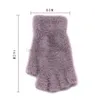 Dames Knit Warmer Handschoenen winter Warm Kasjmier Vingerloze zachte handschoenen Wanten Badstof geborstelde gebreide magische handschoen dame skiën fleece want