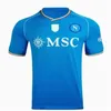 23 24 Sopoli Soccer Jerseys Kvaratskhelia Naples Maglia Osimhen Maradona Футбольная рубашка 2023 2024 Zeelinski insigne mertens ormiform Aldult Kids Kit Lozano SSC 02